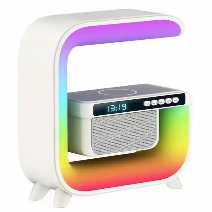 G3 Mini RGB Bedside Lamp Alarm Clock Wireless Charger &...